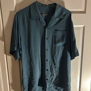 Tommy Bahama Blue Relaxed Fit Casual Shirt